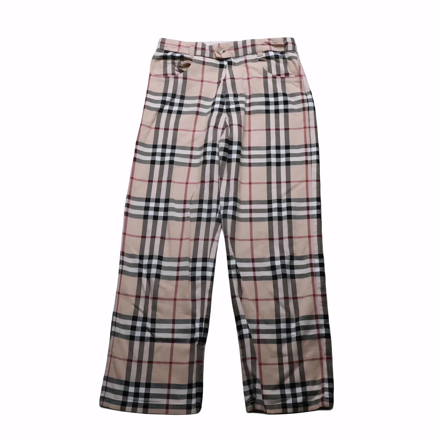 Burberry Kids Nova Check Trousers Multicolour Age 10Y