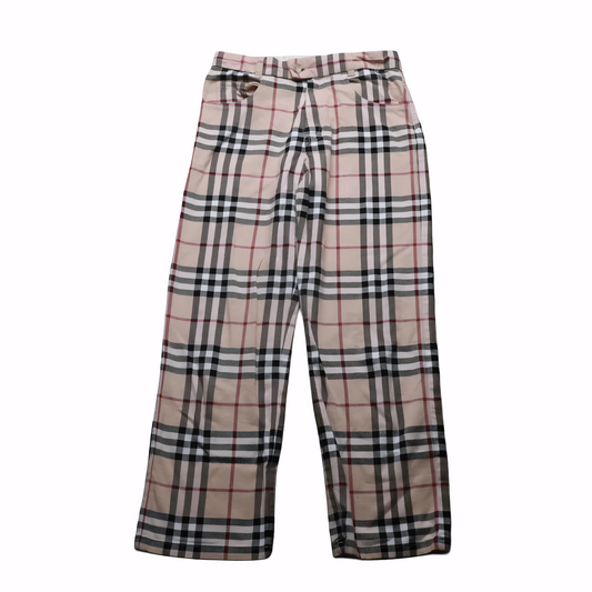 Burberry Kids Nova Check Trousers Multicolour Age 10Y