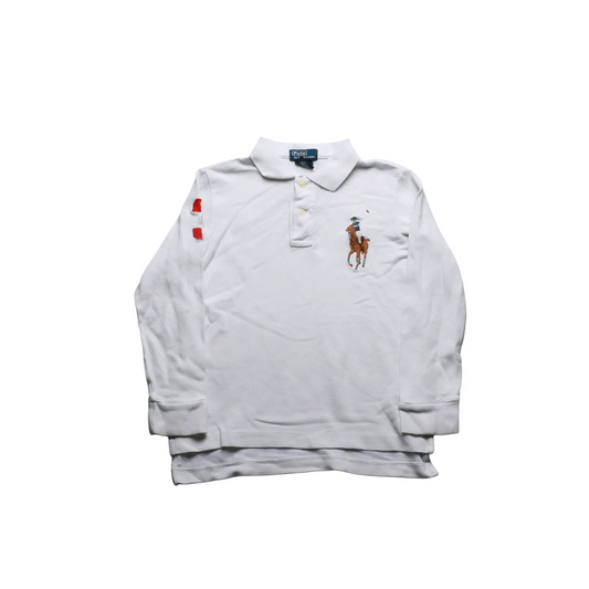 Ralph Lauren Kids Polo Shirt White Age 6Y