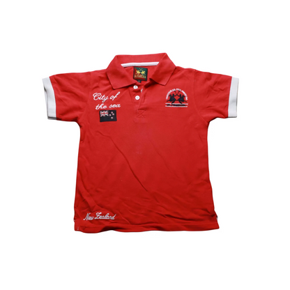 La Martina Kids Polo T-Shirt Red Age 4Y