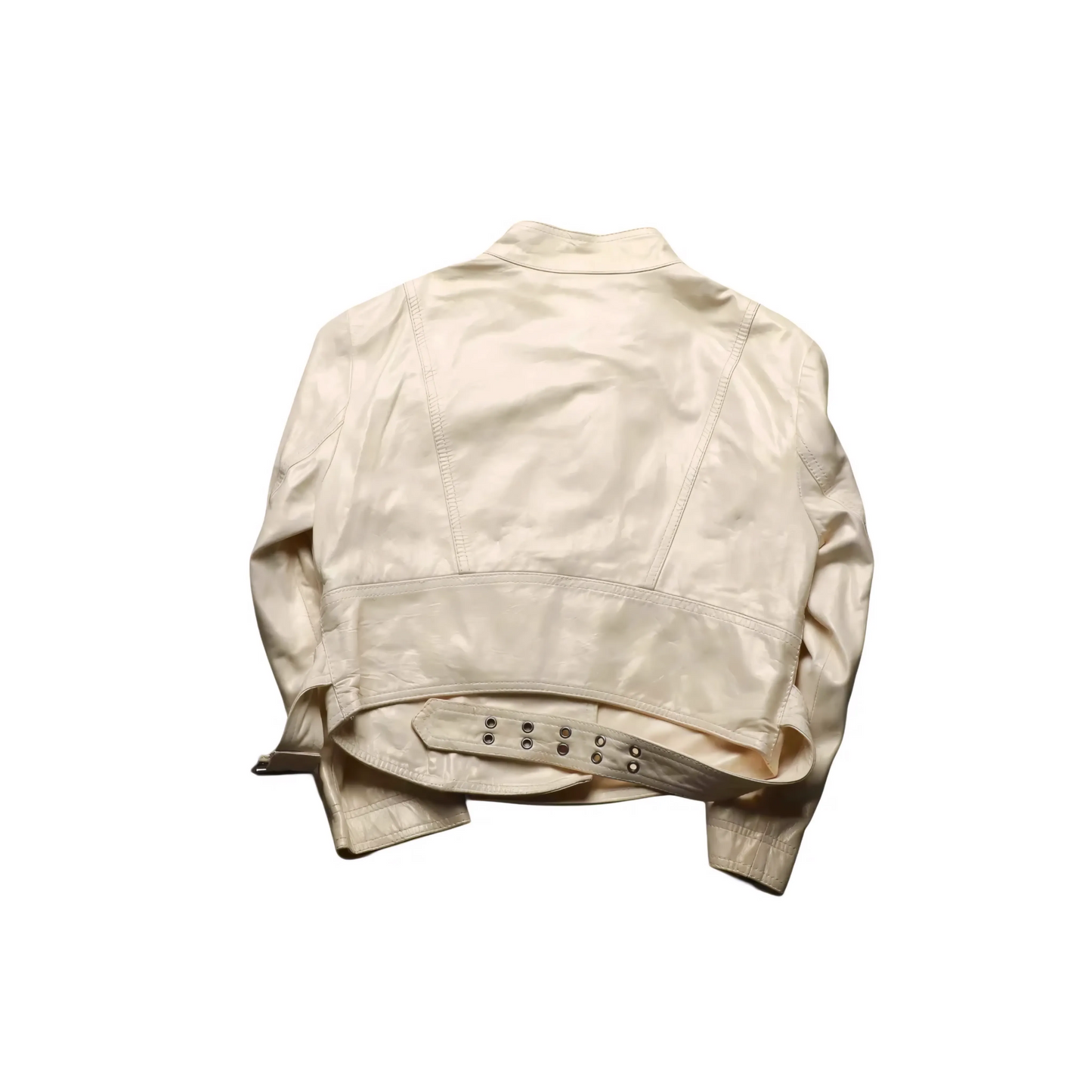 Patricia Pepe Kids Leather Jacket Cream Age 8-9Y