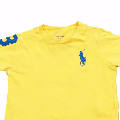 Ralph Laren Kids  T-Shirt Yellow Age 6M