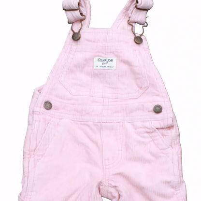 OshKosh Kids Corduroy Dungaree Pink Age 6M