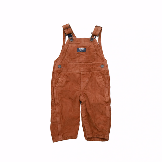 OshKosh Kids Corduroy Dungaree Brown Age 6M