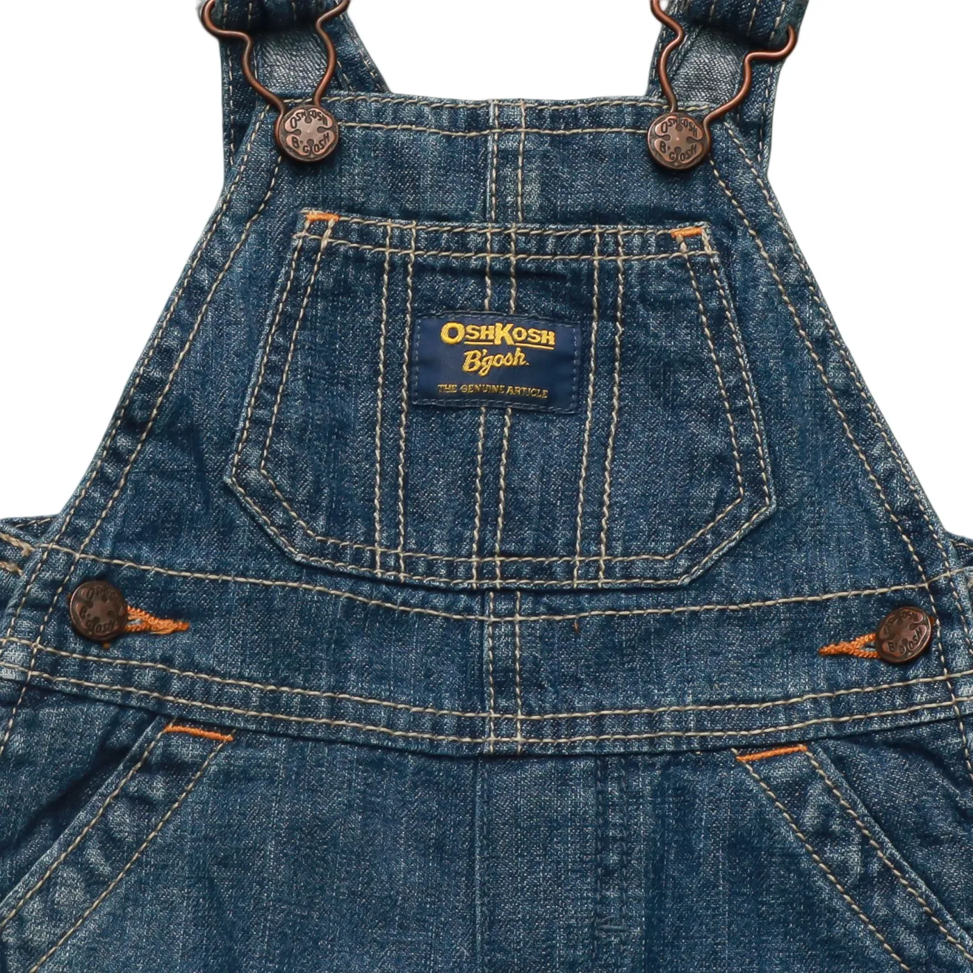 OshKosh Kids Stained Dungaree Blue Age 6M