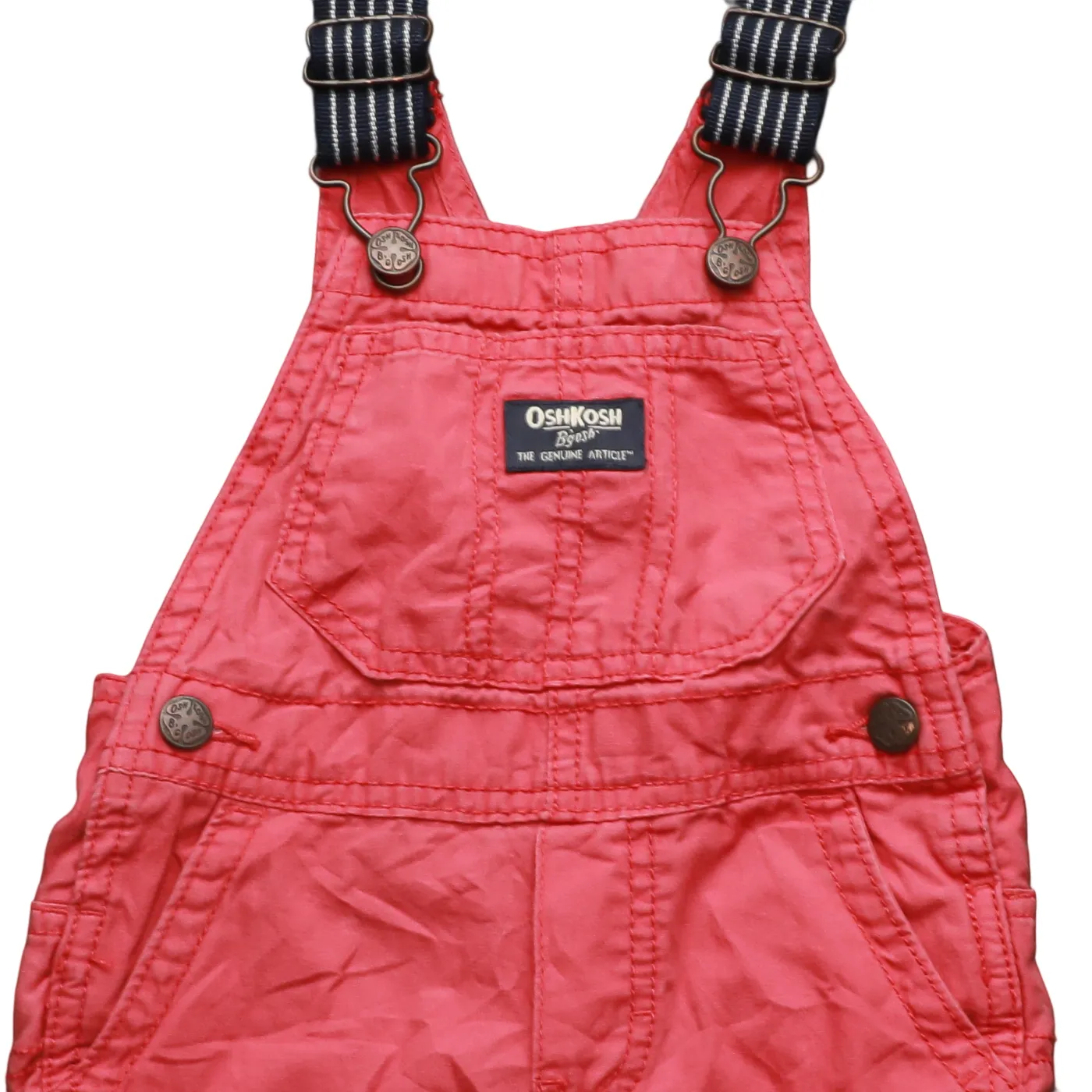 OshKosh Kids  Dungaree Red Age 12M