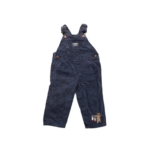 OshKosh Kids Corduroy Dungaree Blue Age 12M