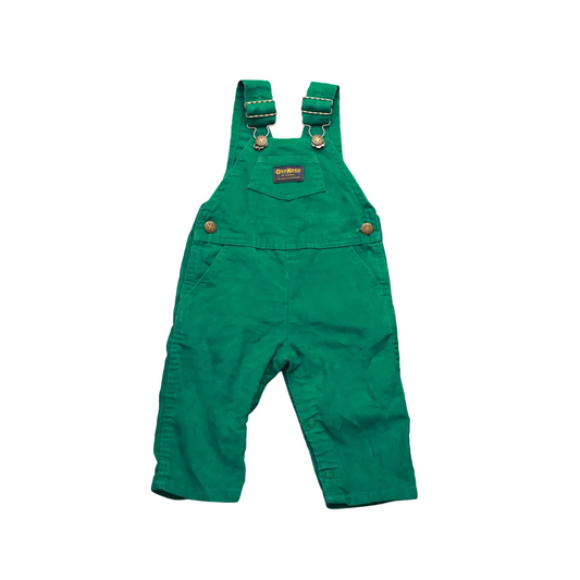 OshKosh Kids  Dungaree Green Age 12M