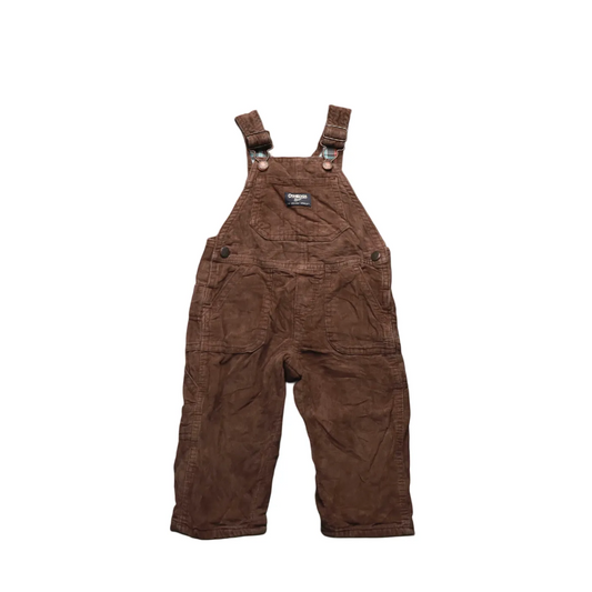 OshKosh Kids Corduroy Dungaree Brown Age 12M