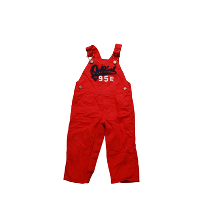 OshKosh Kids  Dungaree Red Age 12M