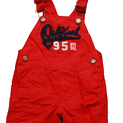 OshKosh Kids  Dungaree Red Age 12M