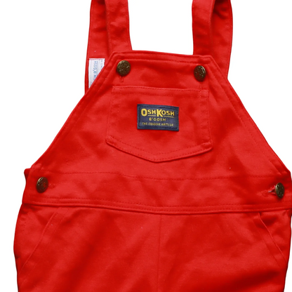 OshKosh Kids  Dungaree Red Age 12M