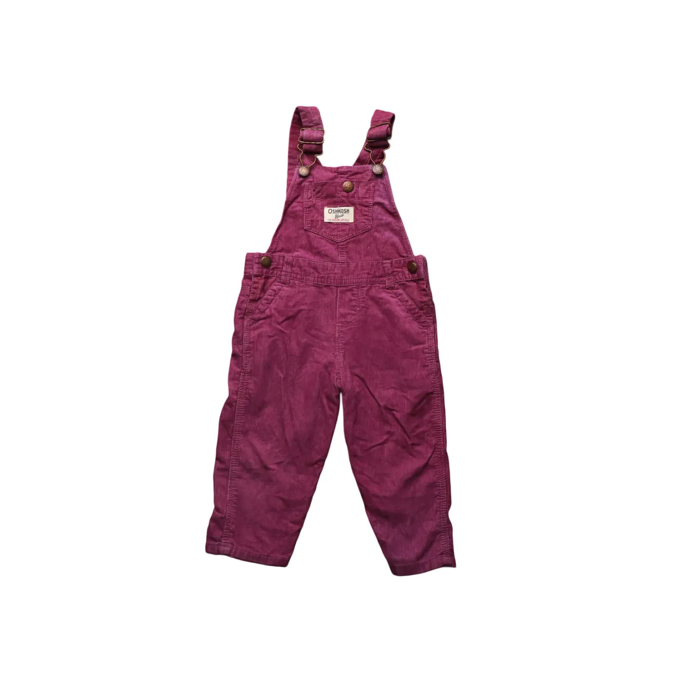OshKosh Kids Corduroy Dungaree Purple Age 12M