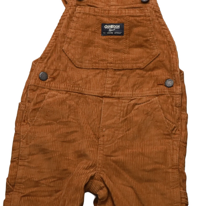 OshKosh Kids Corduroy Dungaree Brown Age 12M