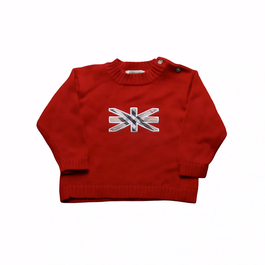 Burberry Kids Knitted Jumper Red Age 12M