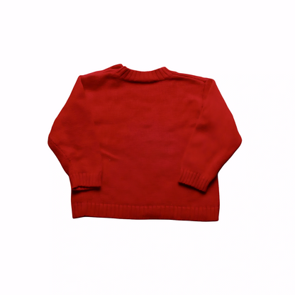 Burberry Kids Knitted Jumper Red Age 12M