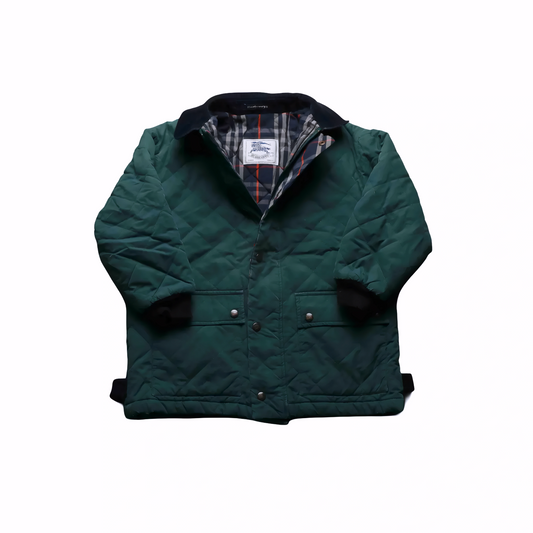 Burberry Kids Quilted Jacket Green Age 7Y