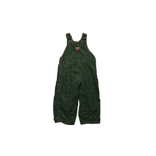 OshKosh Kids Corduroy Dungarees Green Age 24M