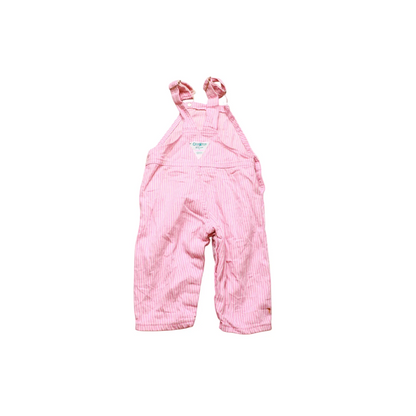 OshKosh Kids Stripped Dungarees Pink Age 6-9M