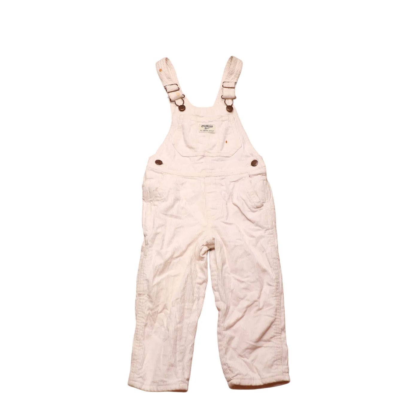 OshKosh Kids Corduroy Dungarees Cream Age 2T