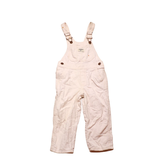 OshKosh Kids Corduroy Dungarees Cream Age 2T