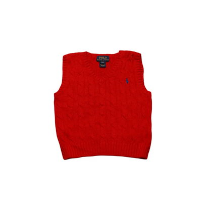 Ralph Lauren  Kids Vest Jumper Red Age 24M
