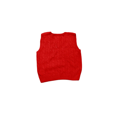 Ralph Lauren  Kids Vest Jumper Red Age 24M