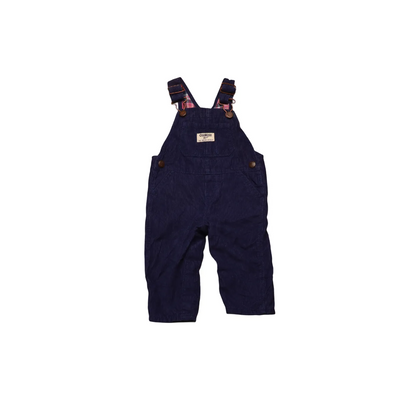 OshKosh Kids Girls Checkered Line Dungarees Purple Age 6M