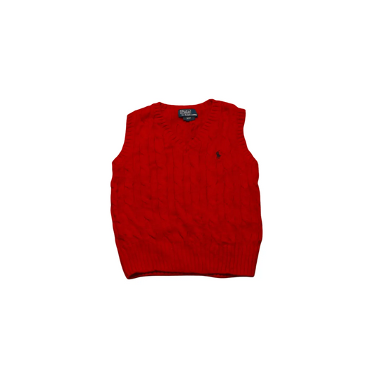 Ralph Lauren  Kids Vest Jumper Red Age 3Y