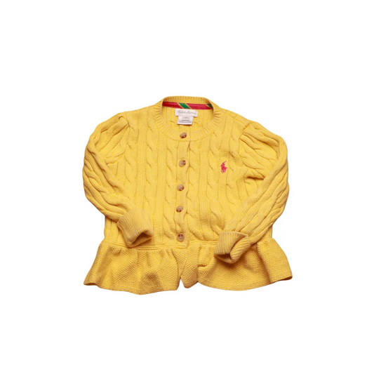 OshKosh Kids Girls Knitwear Cardigan Yellow Age 18M