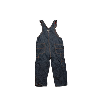 OshKosh Kids Checkered Line Dungarees Blue Age 3Y