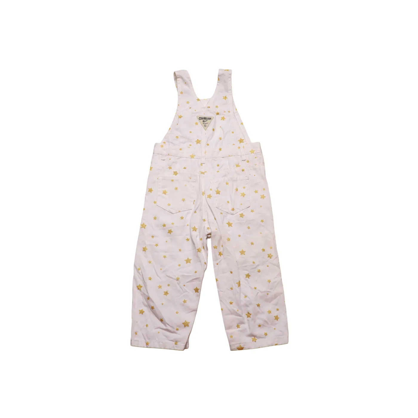 OshKosh Kids Golden Star Dungarees White Age 24M