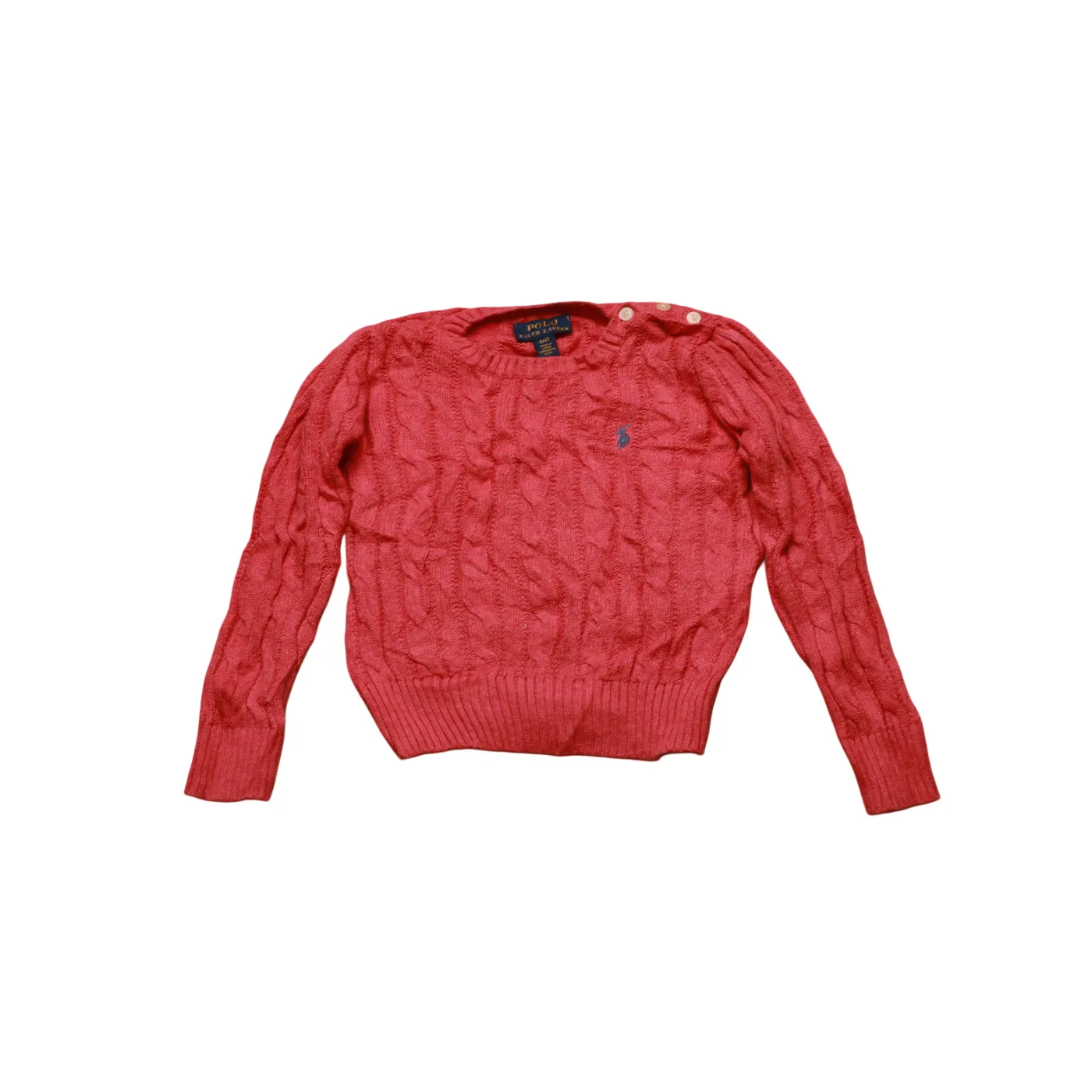 Ralph Lauren  Kids Knitwear Jumper Peach Age 3Y