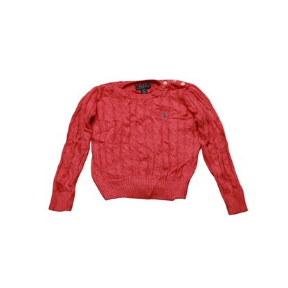 Ralph Lauren  Kids Knitwear Jumper Peach Age 3Y