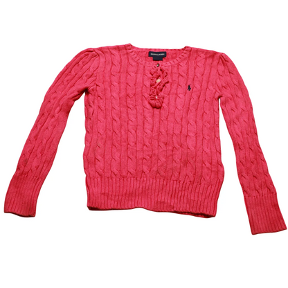 Ralph Lauren  Kids Girls Knitwear Jumper Pink Age 6Y