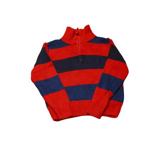 Ralph Lauren  Kids 1/4 Zip Knitwear Jumper Multi Age 3Y