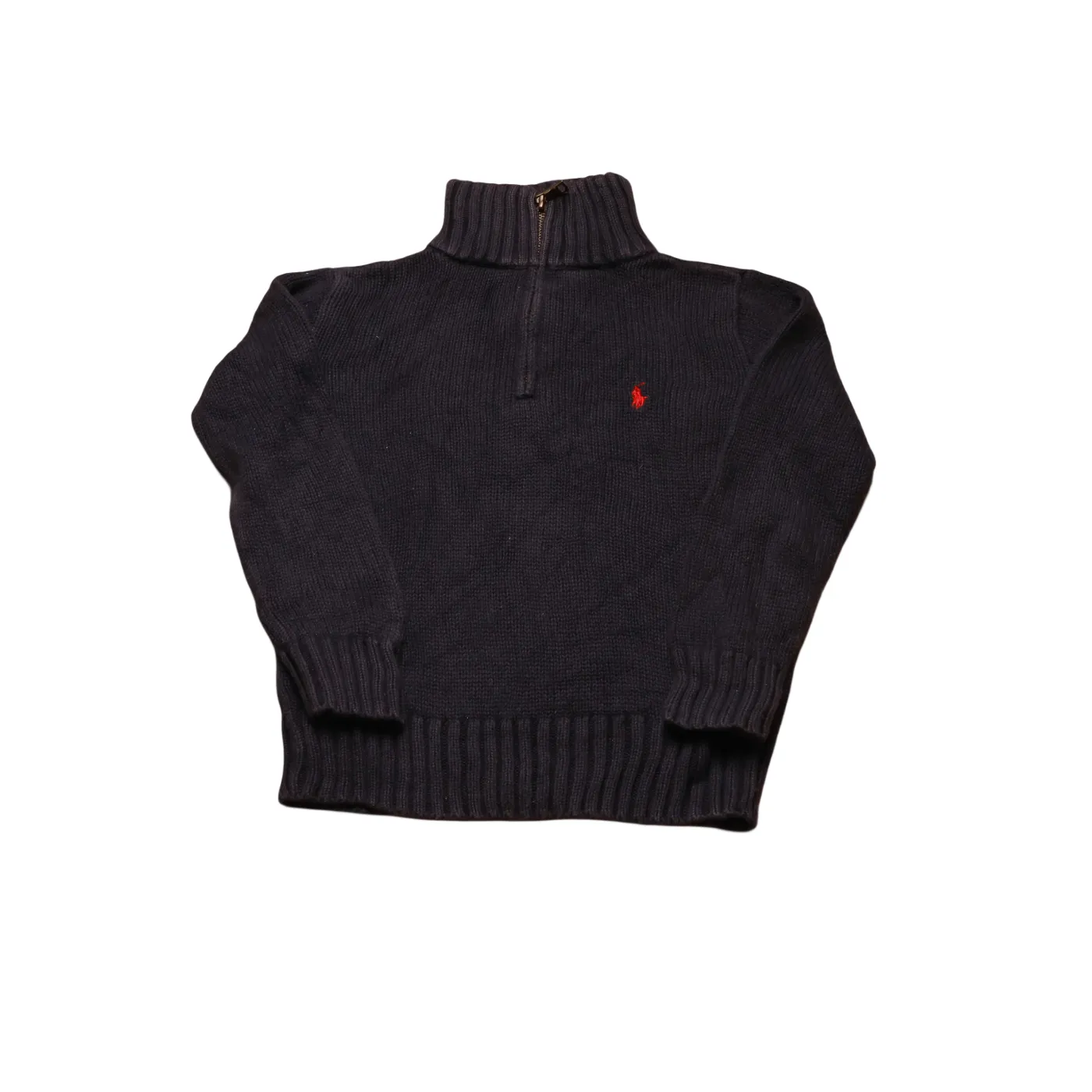 Ralph Lauren  Kids 1/4 Zip Knitwear Jumper Blue Age 5Y
