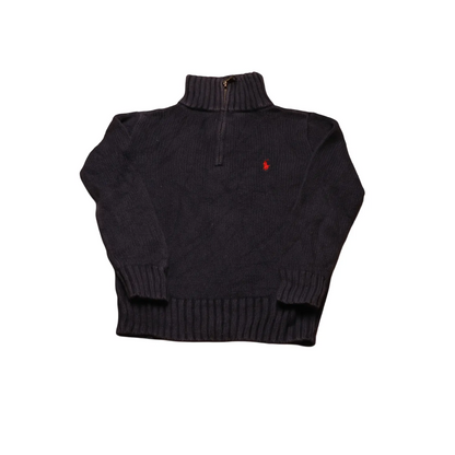 Ralph Lauren  Kids 1/4 Zip Knitwear Jumper Blue Age 5Y