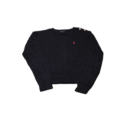 Ralph Lauren  Kids Girls Knitwear Jumper Blue Age 6Y