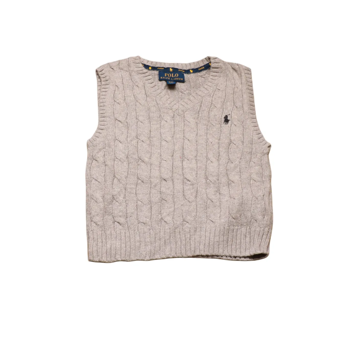 Ralph Lauren  Kids Vest Knitwear Jumper Grey Age 3Y