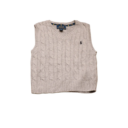 Ralph Lauren  Kids Vest Knitwear Jumper Grey Age 3Y