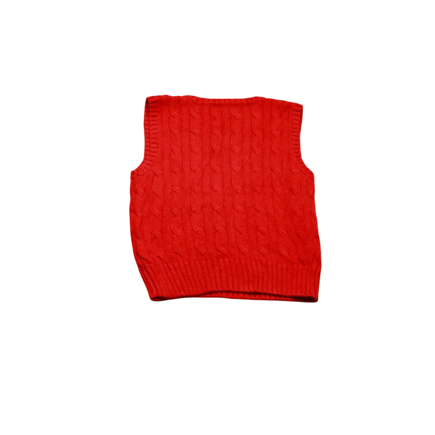 Ralph Lauren  Kids Vest Knitwear Jumper Red Age 24M