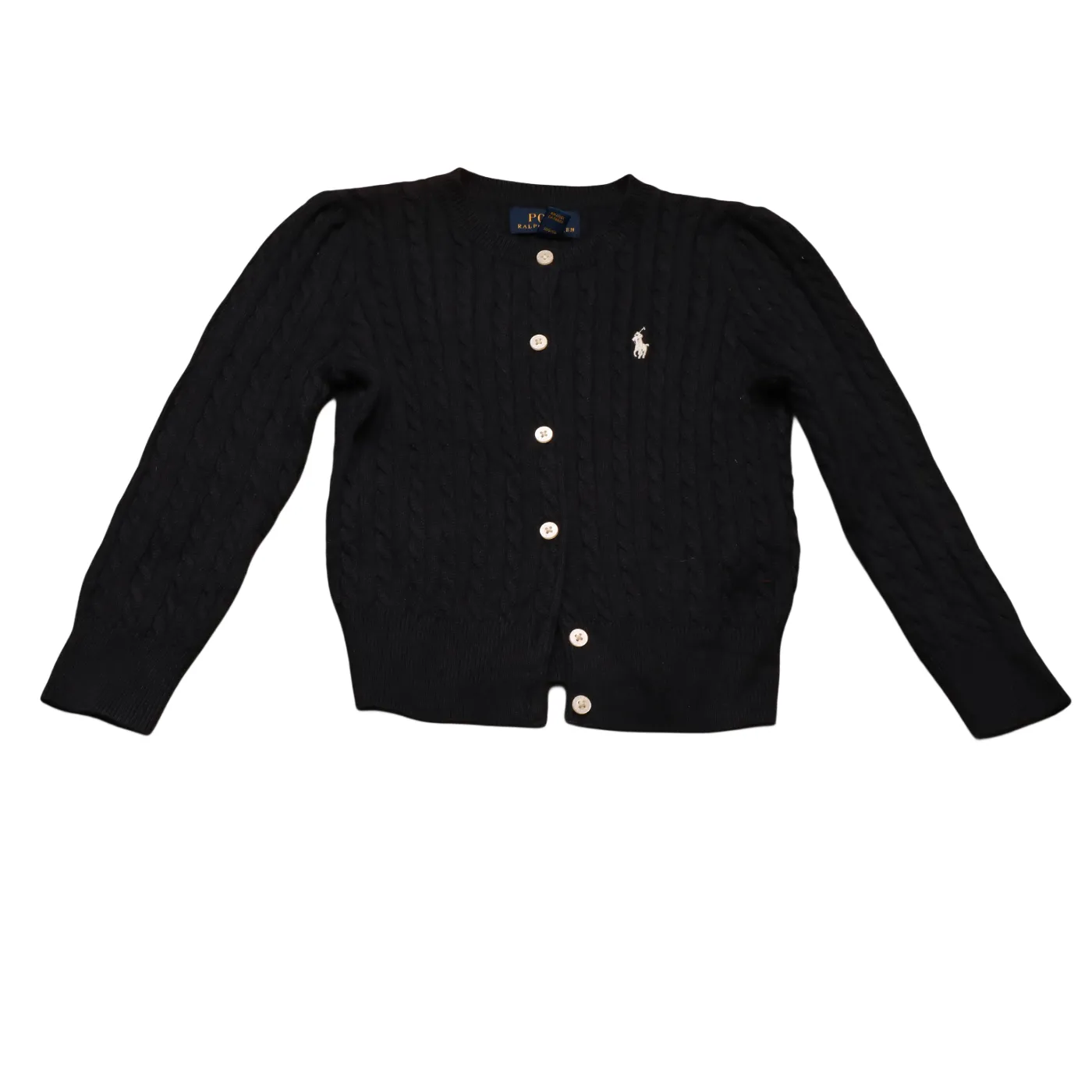 Ralph Lauren  Kids Girls Knitwear Cardigan Blue Age 3Y