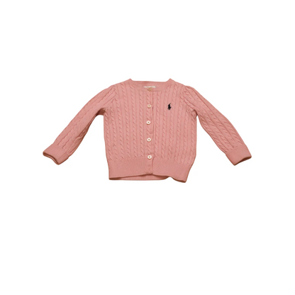 Ralph Lauren  Kids Girls Knitwear Cardigan Pink Age 12M