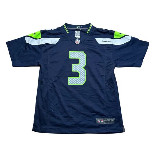 Nike Kids Seattle Seahawks #3 – NFL (Russell Wilson) Jersey Blue Age 14-16Y