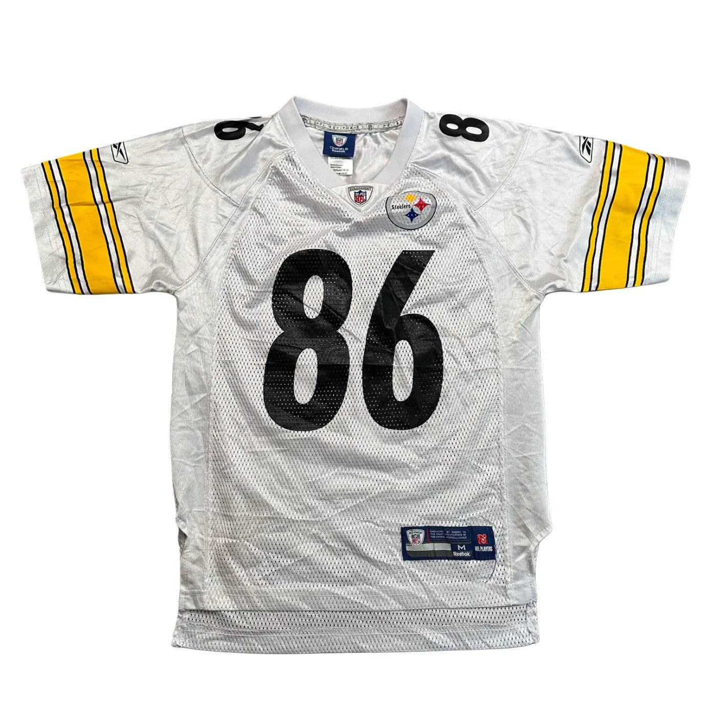 Reebok Kids Pittsburgh Steelers #86 – NFL (Hines Ward) Jersey White Age 10-12Y