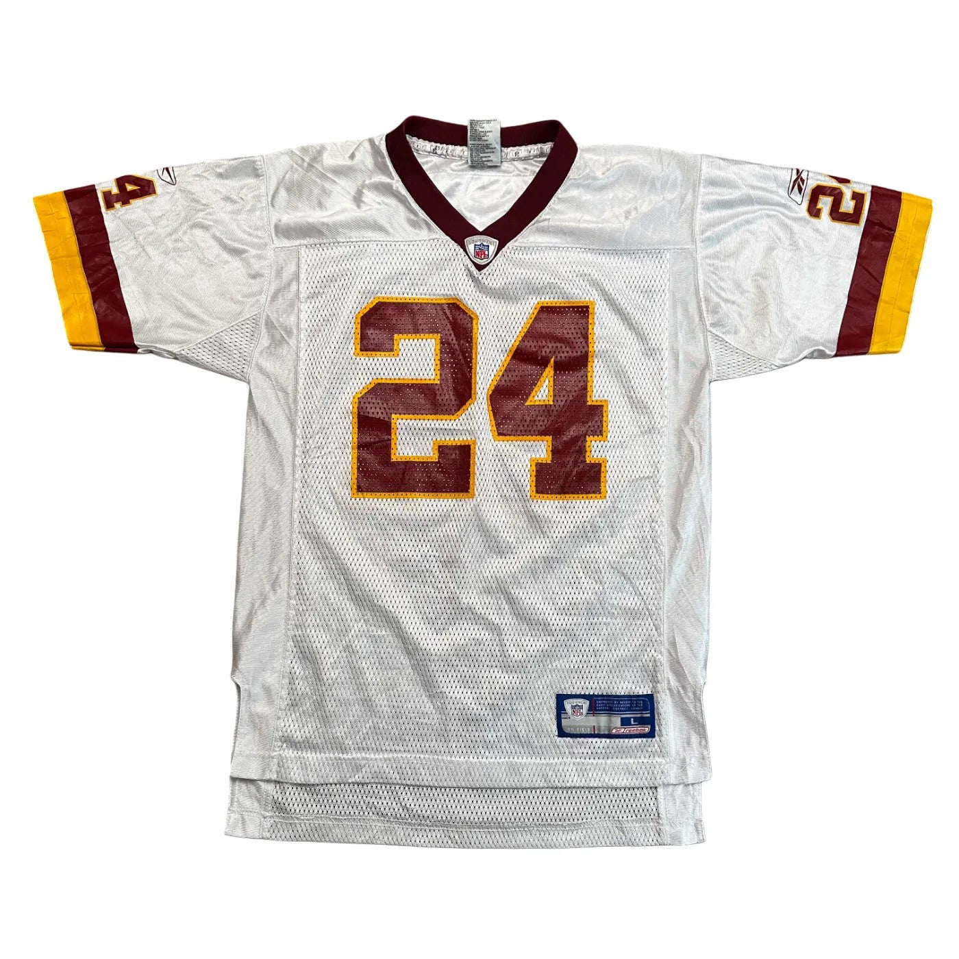 Reebok Kids Washington Commanders #24 – NFL (Champ Bailey) Jersey White Age 14-16Y