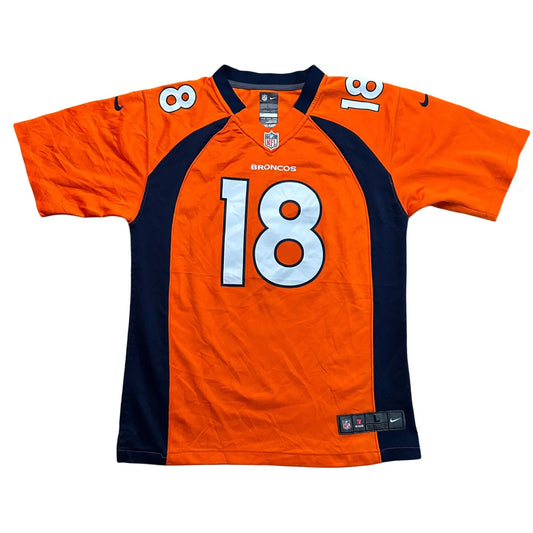 Nike Kids Denver Broncos #18 – NFL (Peyton Manning) Jersey Orange Age 14-16Y