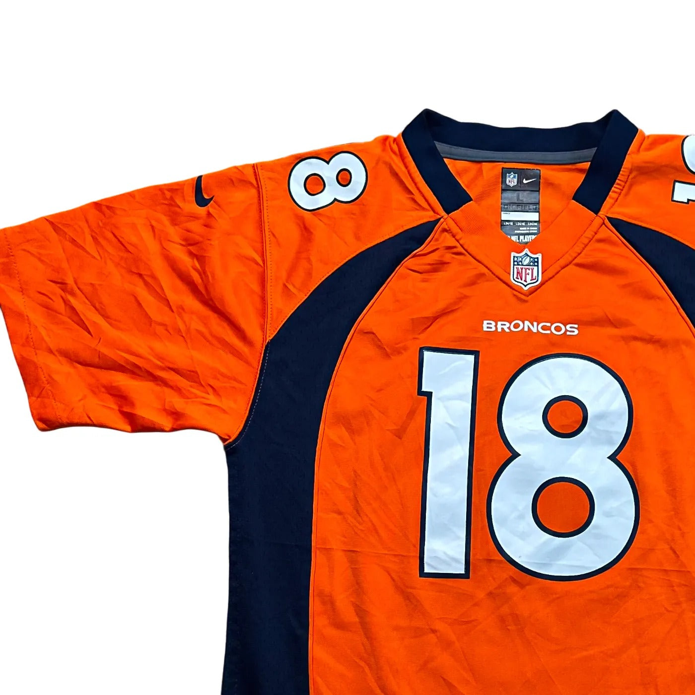 Nike Kids Denver Broncos #18 – NFL (Peyton Manning) Jersey Orange Age 14-16Y