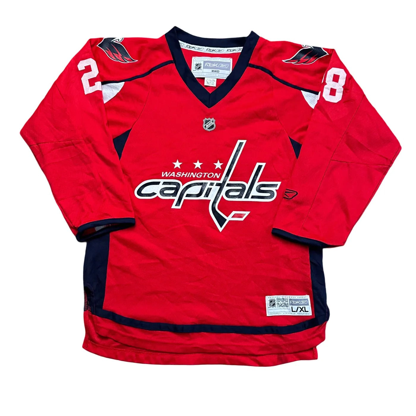 Reebok Kids Washington Capitals #28 – NHL Jersey Red Age 14-16Y